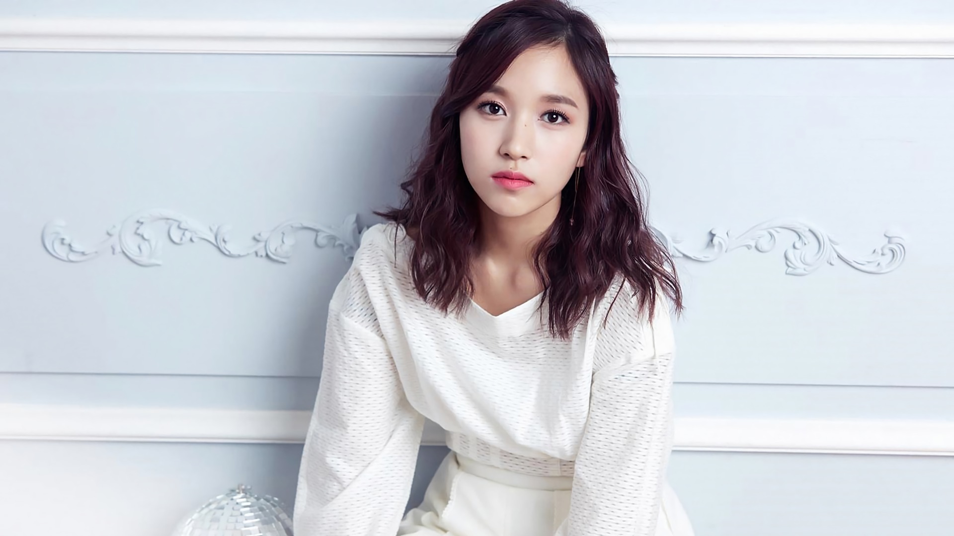 mina wallpaper,hair,white,clothing,lip,skin