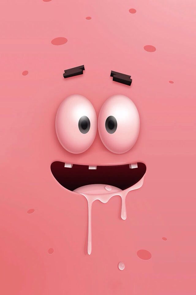 patrick star wallpaper iphone,pink,illustration,smile,art