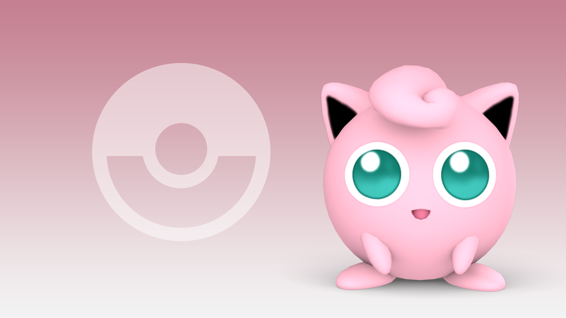 fond d'écran jigglypuff,rose,dessin animé,clipart,museau,illustration