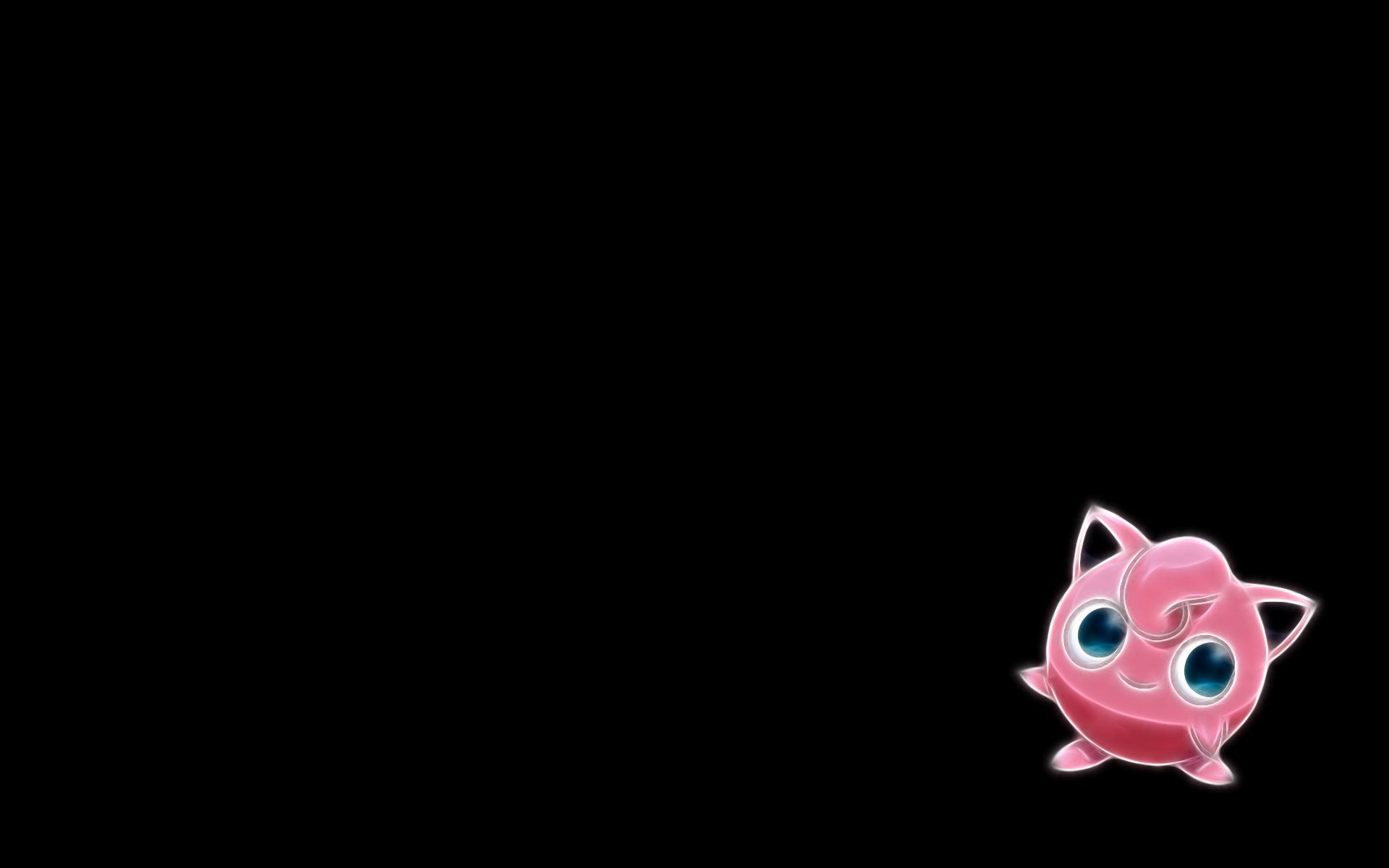 jigglypuff wallpaper,rosado,negro,texto,fuente,animación