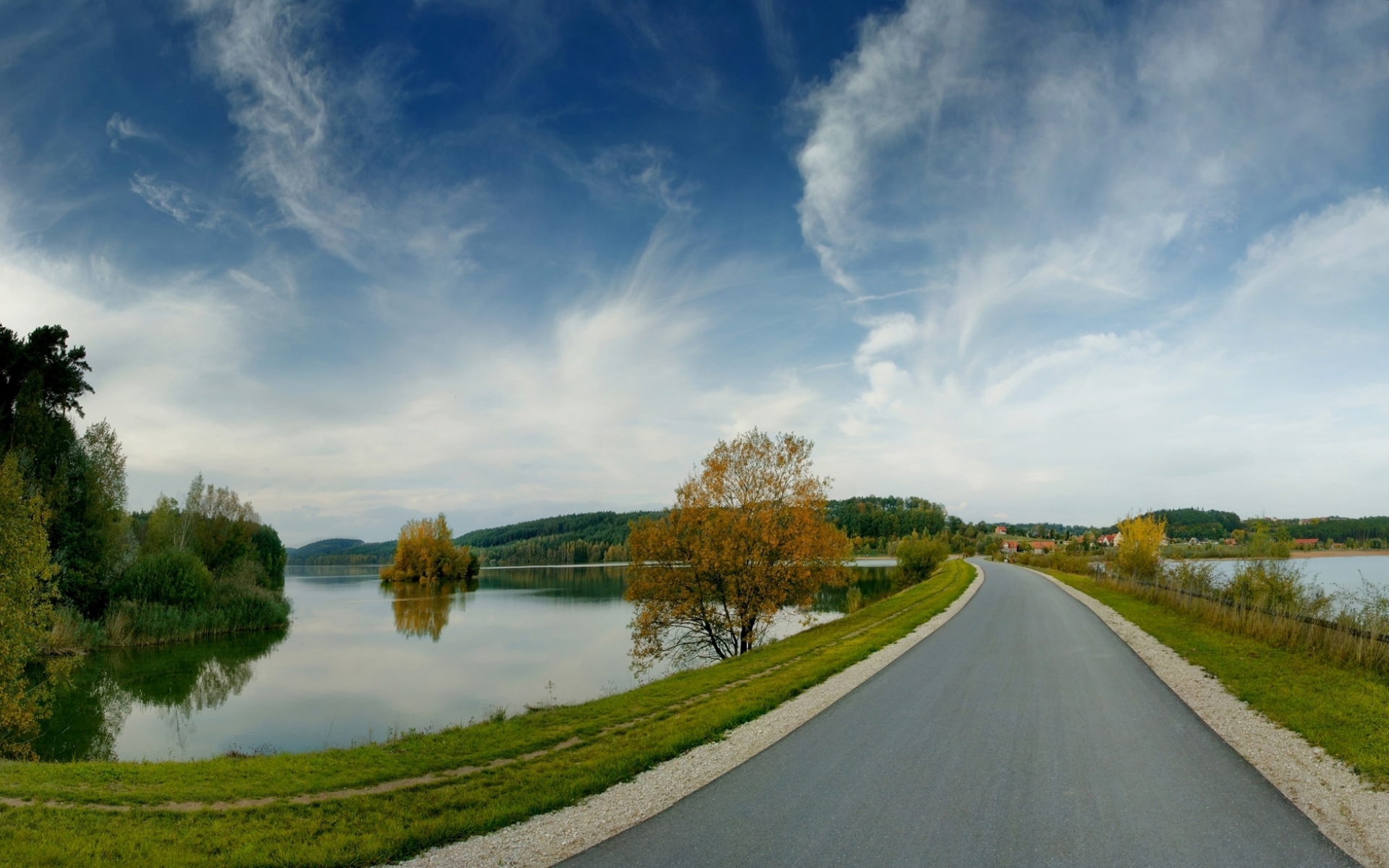 nature road wallpaper hd,natural landscape,sky,nature,cloud,daytime