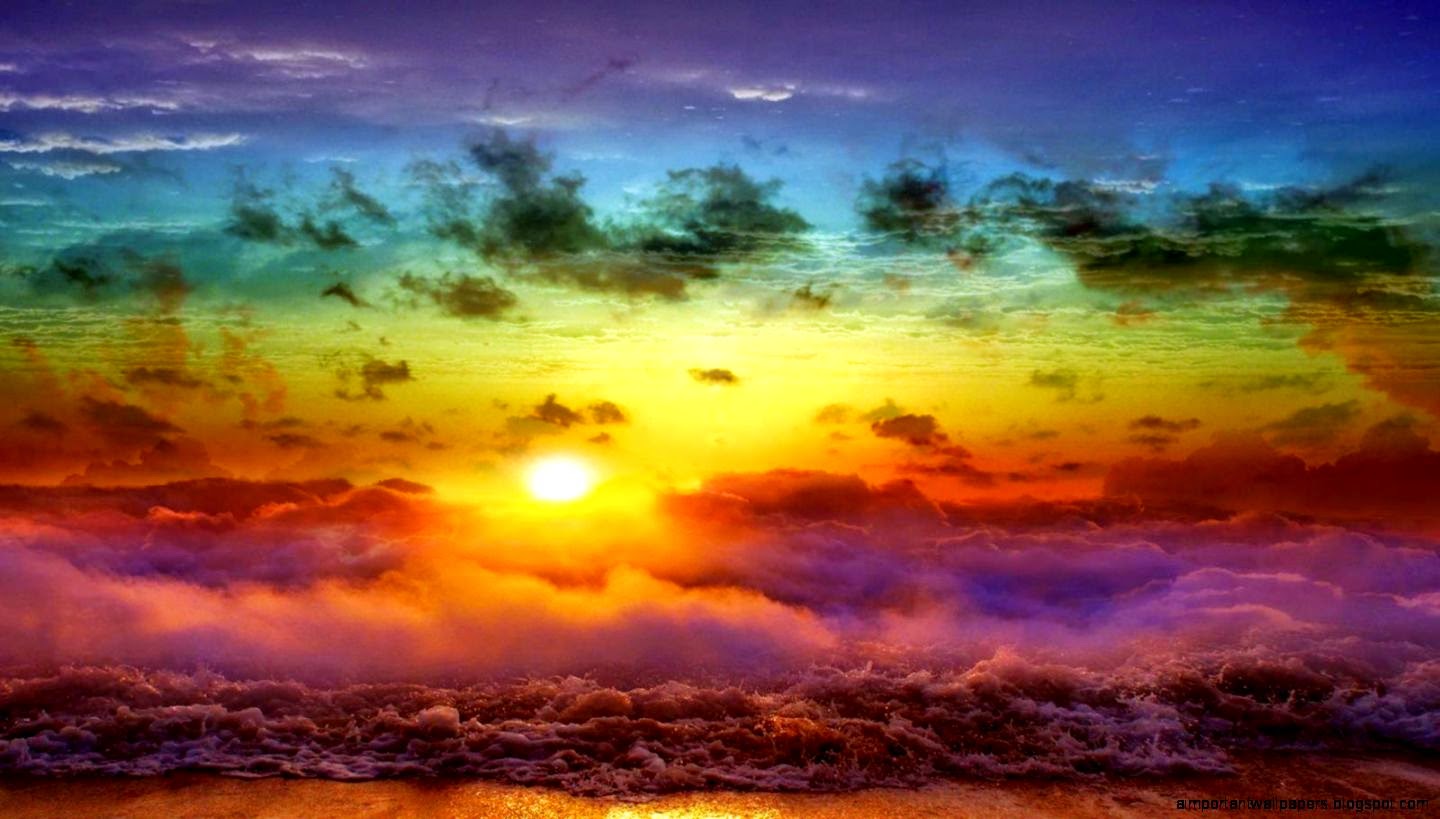 colorful sky wallpaper,sky,afterglow,nature,horizon,cloud