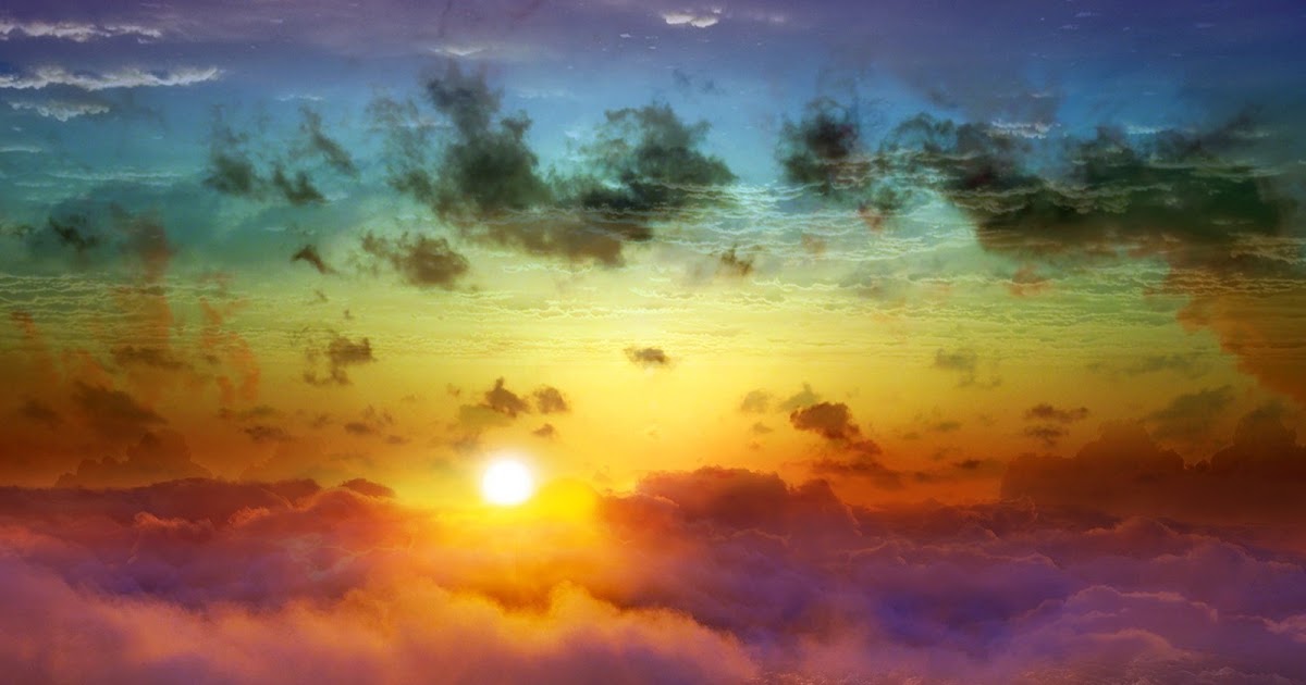colorful sky wallpaper,sky,cloud,afterglow,daytime,nature