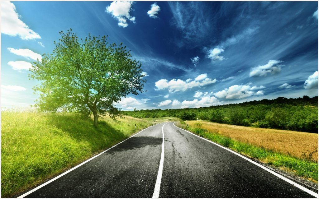 nature road wallpaper hd,sky,natural landscape,road,nature,cloud