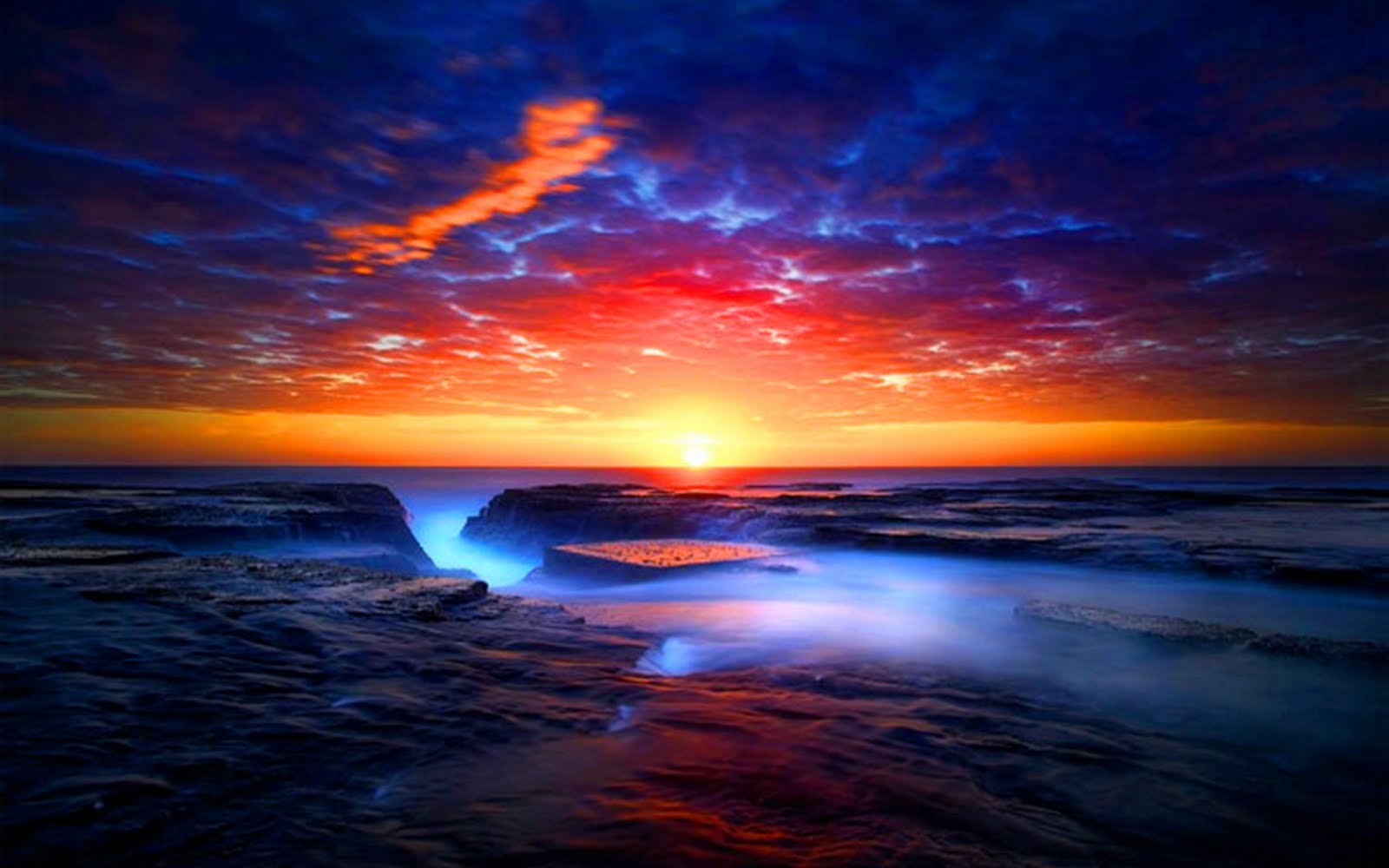 Colorful Sky Wallpaper sky horizon nature sunrise sunset 268401 