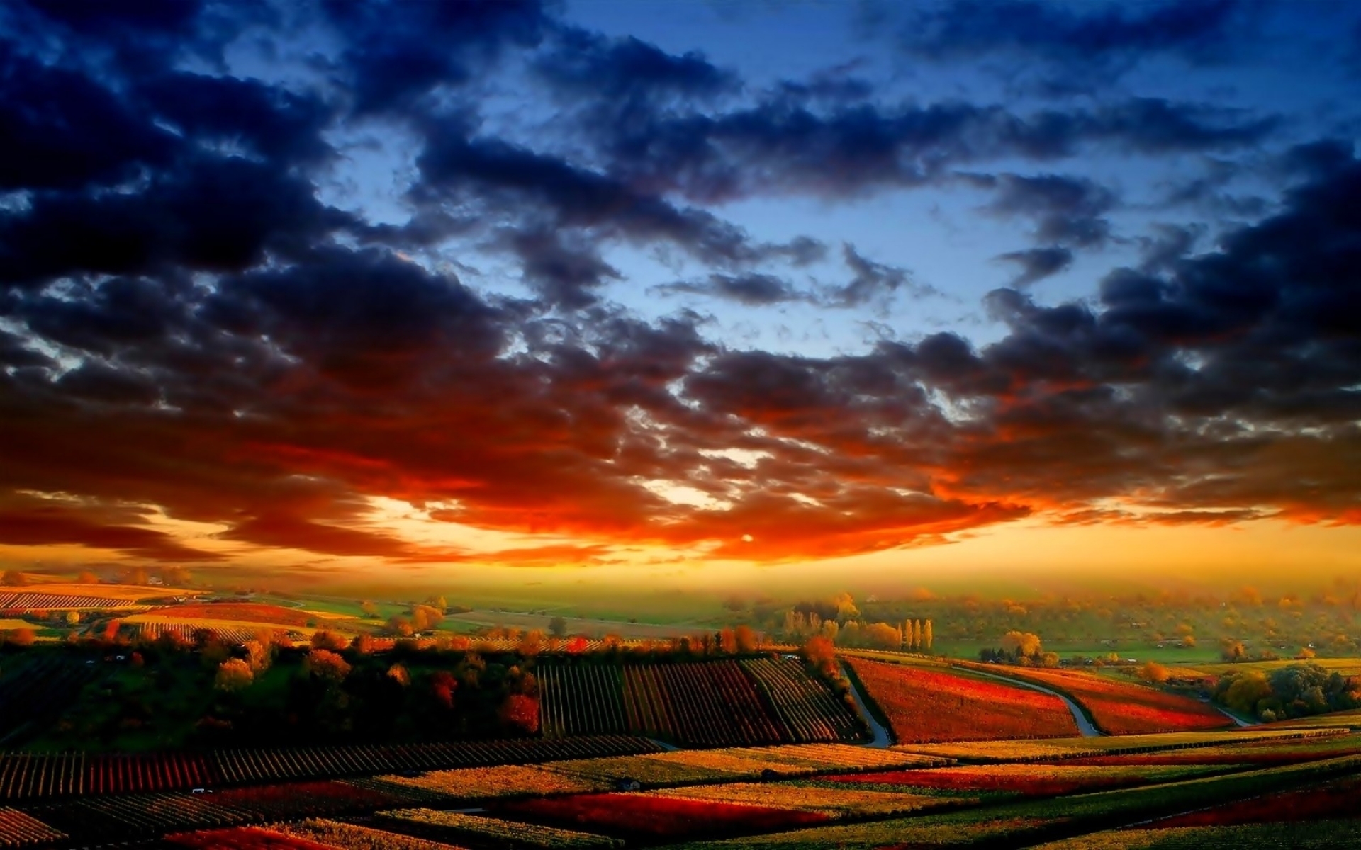 carta da parati cielo colorato,cielo,ultimi bagliori,natura,tramonto,alba