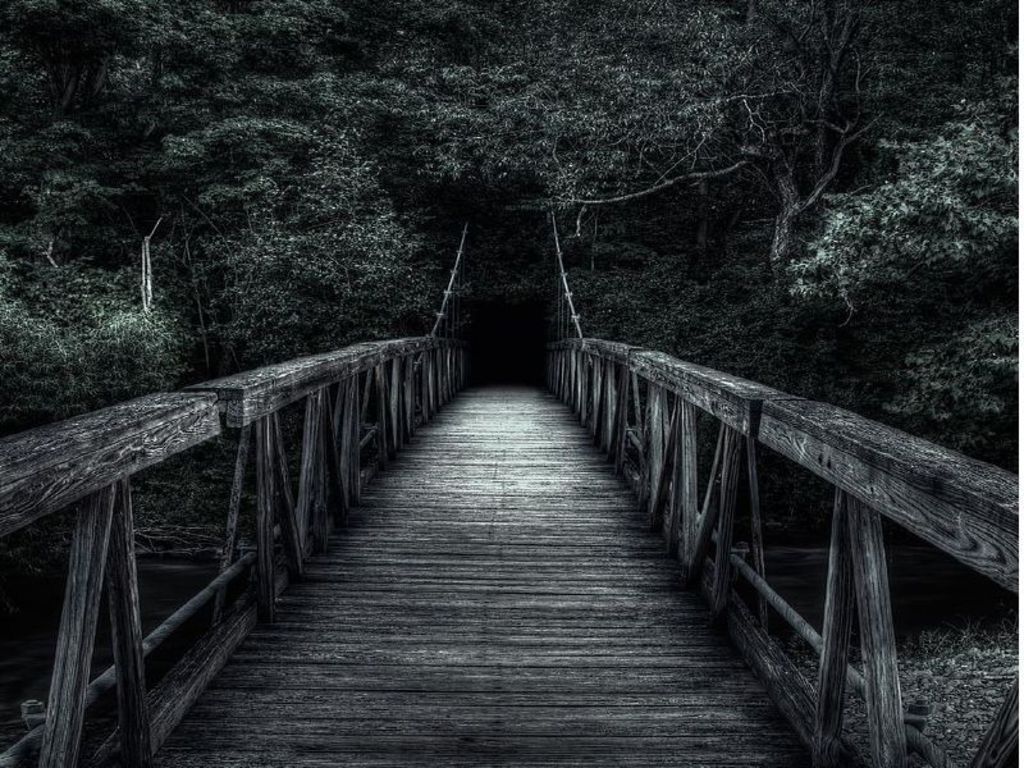 dark road wallpaper,nature,black,black and white,bridge,monochrome photography