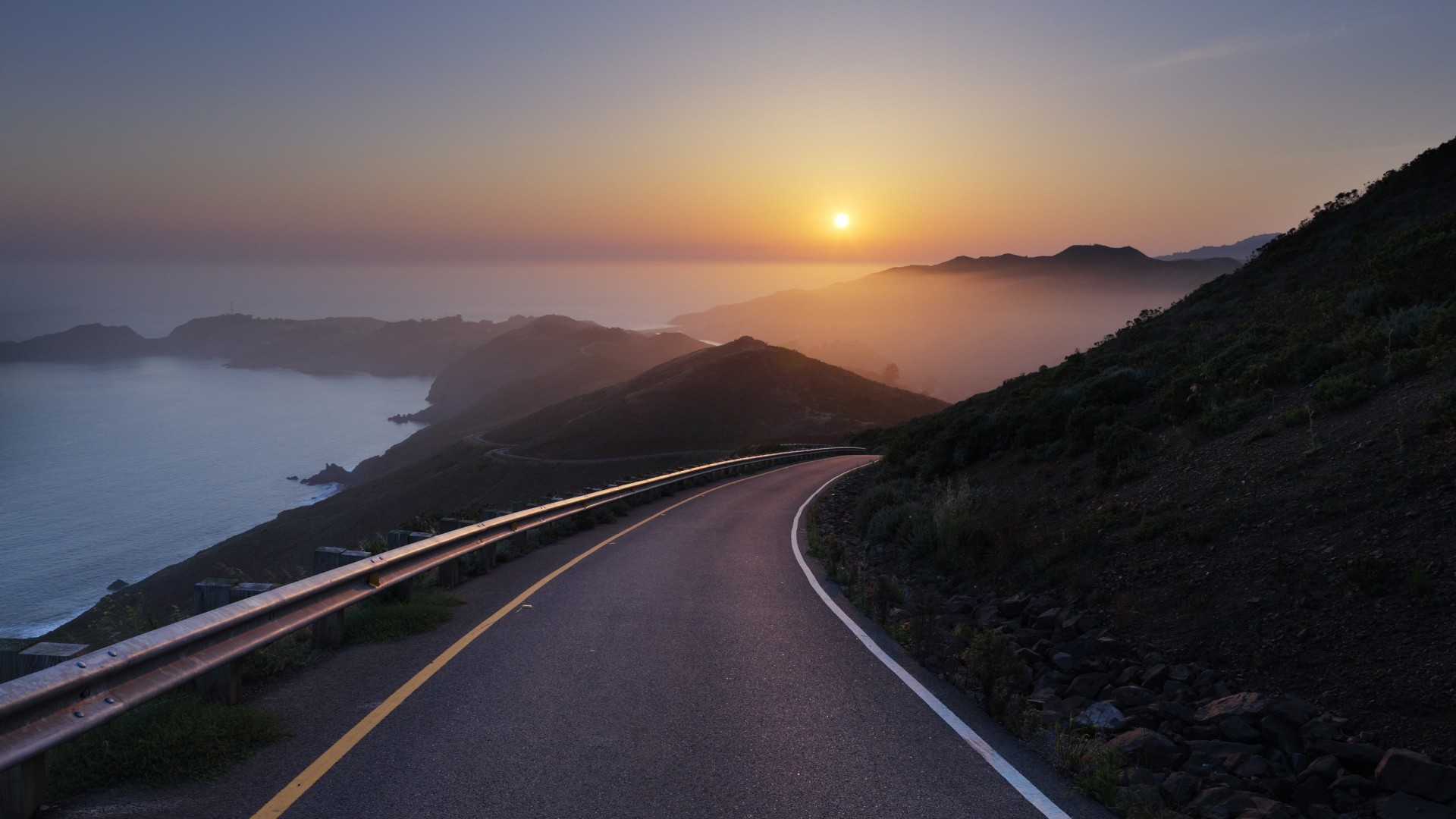 road wallpaper 1080p,sky,road,atmospheric phenomenon,highway,horizon