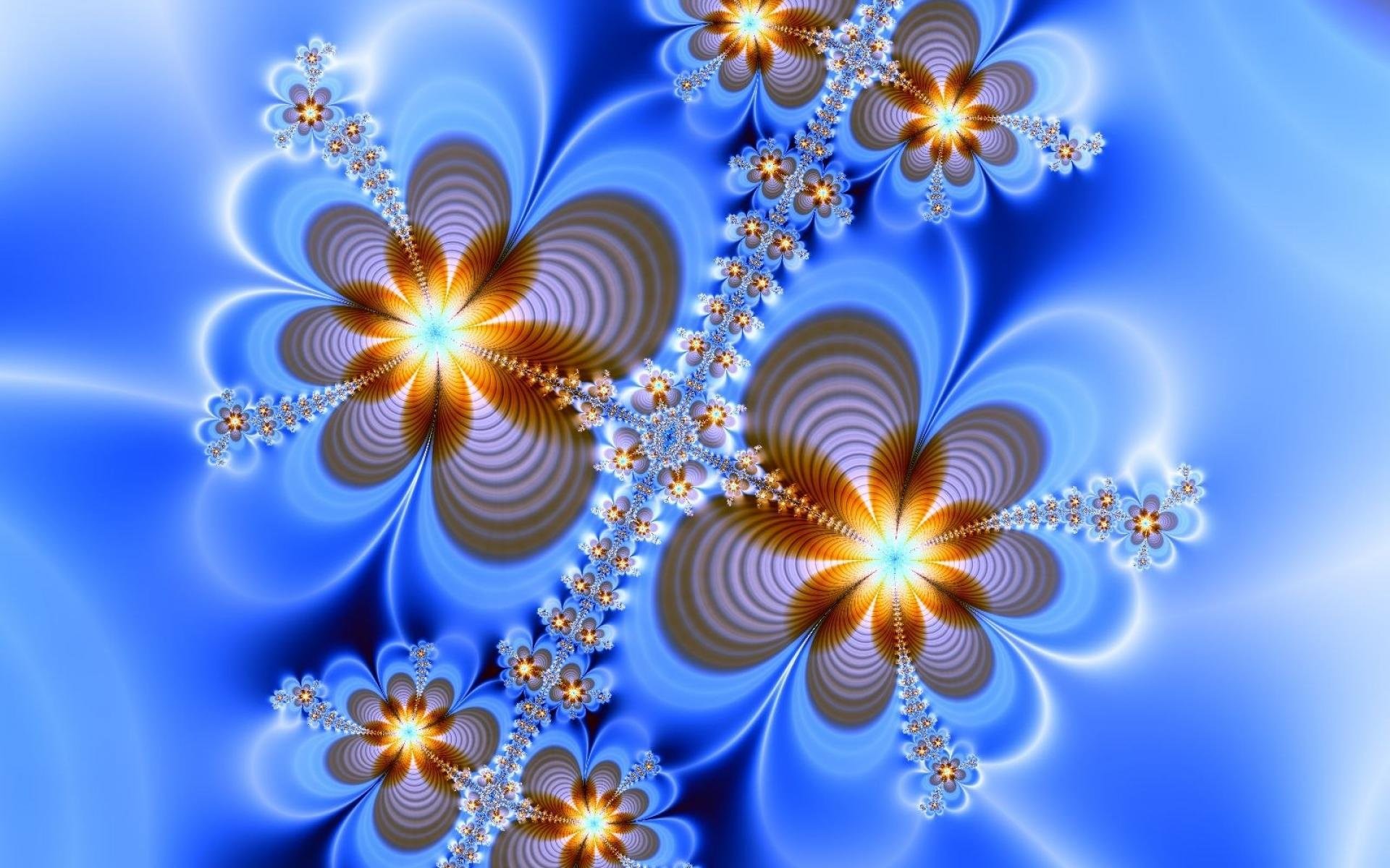 jolis fonds d'écran pour ordinateurs,bleu,art fractal,art,plante,fleur