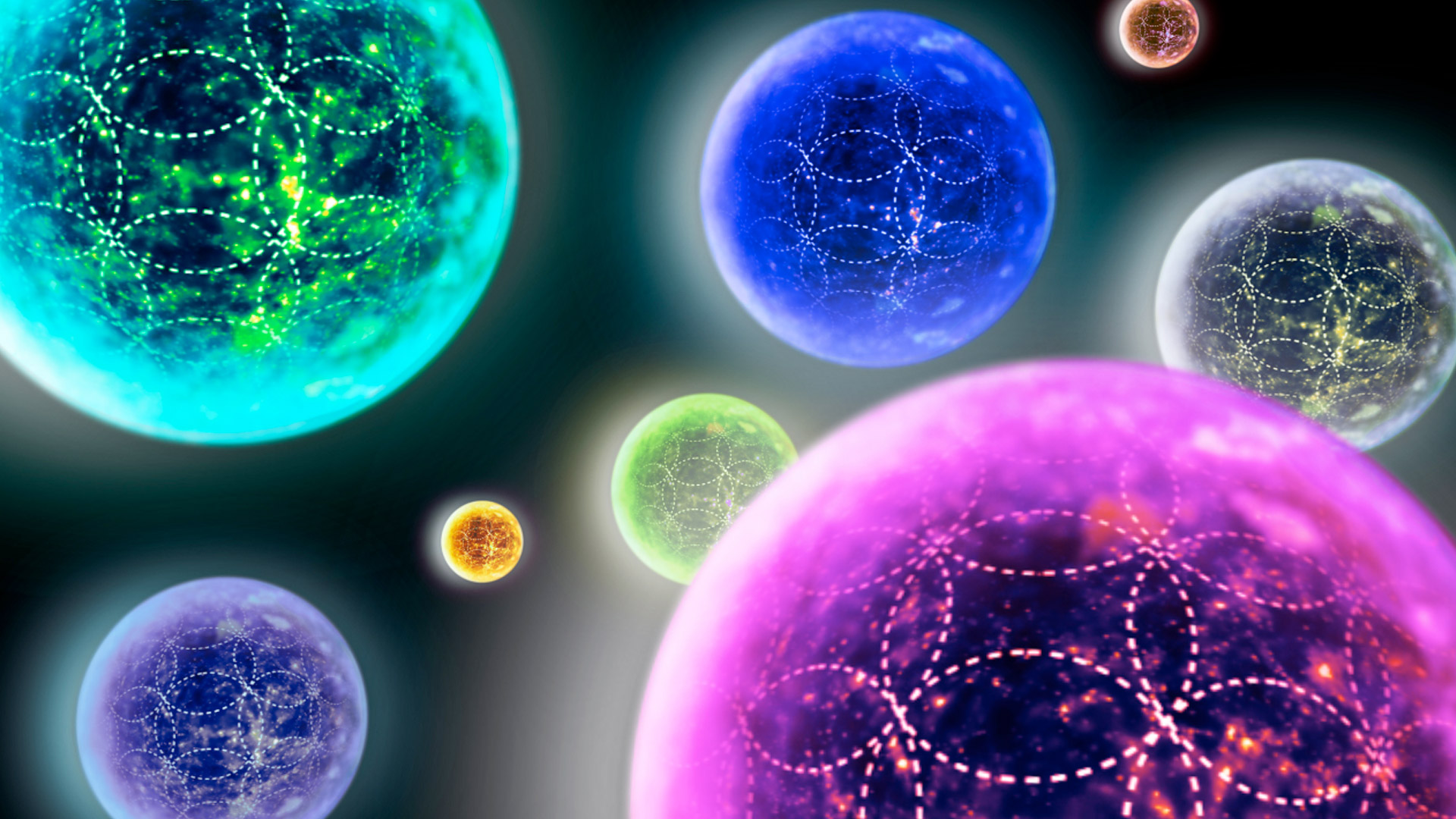 multiverse wallpaper,water,organism,colorfulness,sphere,fractal art