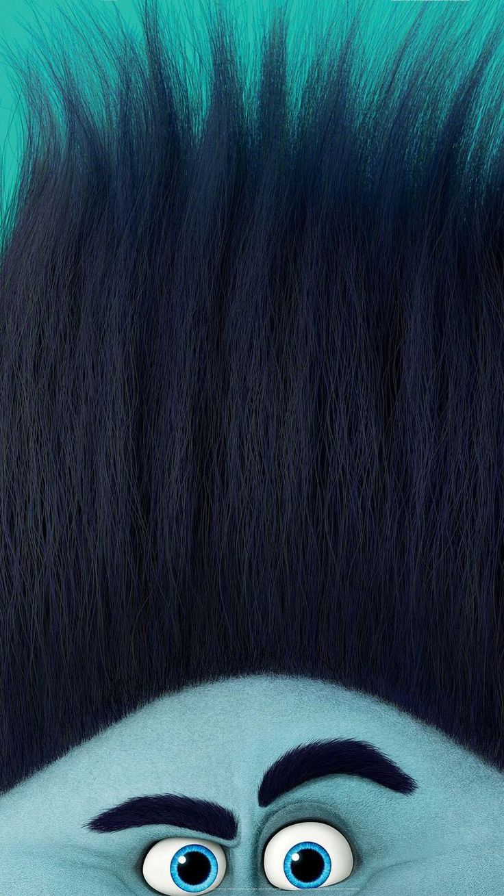 trolle wallpaper iphone,haar,blau,grün,türkis,augenbraue