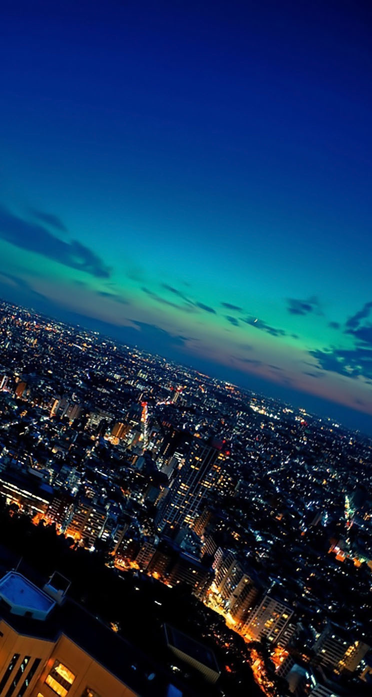 tokyo iphone wallpaper,sky,cityscape,metropolitan area,nature,city