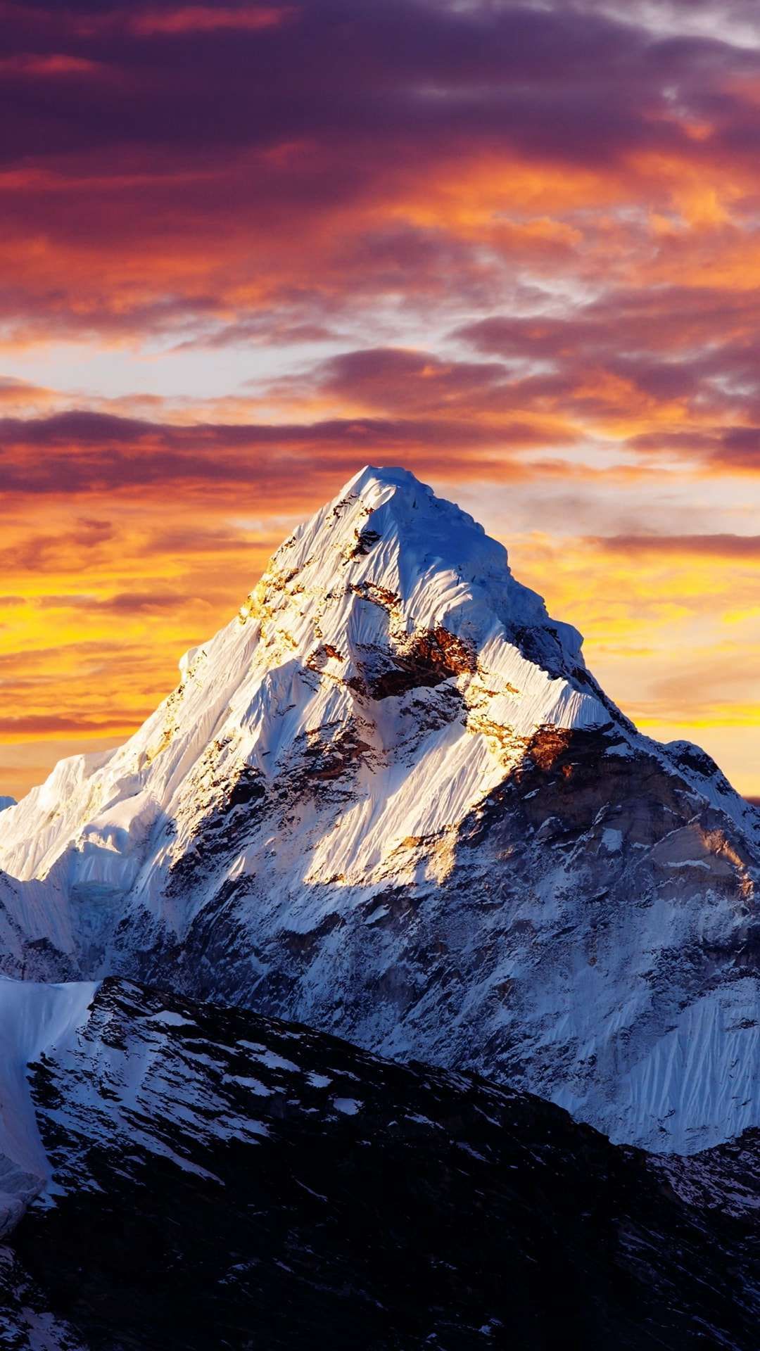 風景の携帯電話の壁紙,山,自然,自然の風景,空,山脈