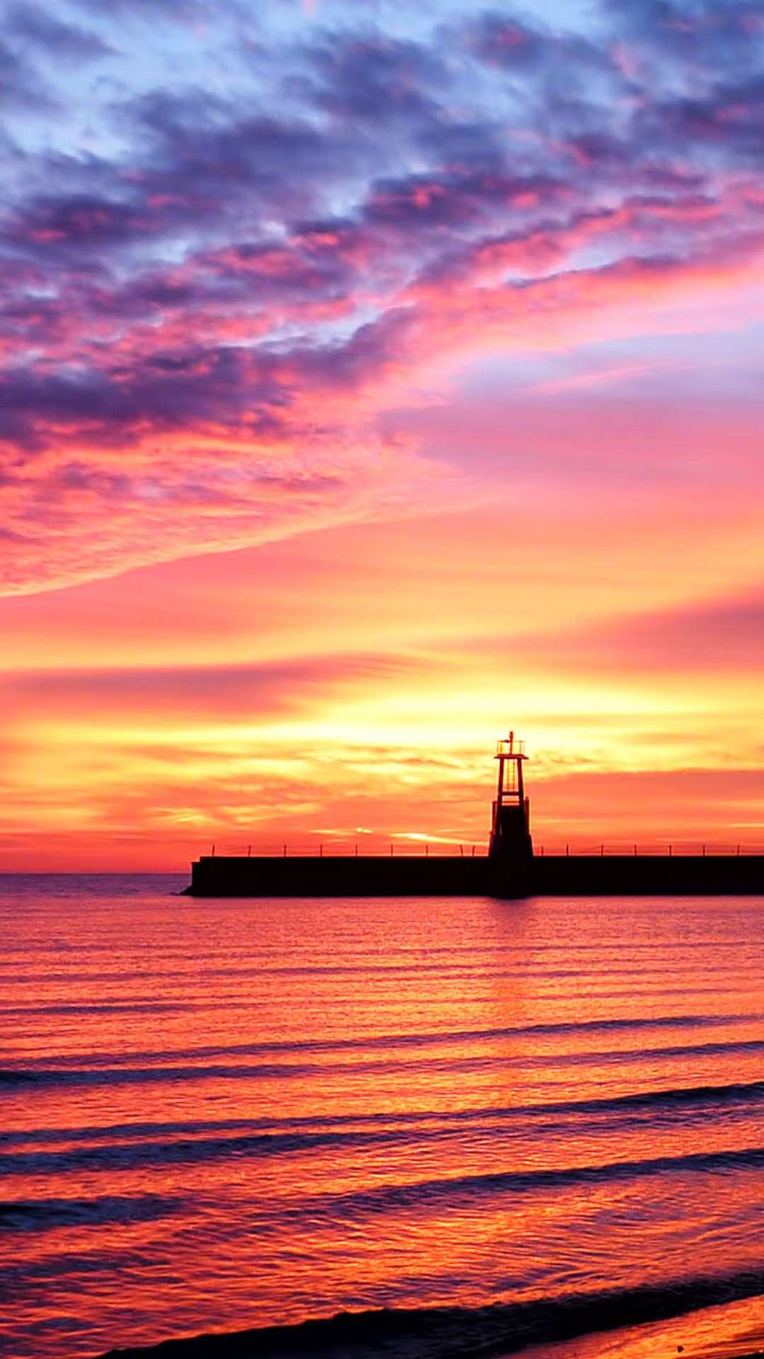 landscape phone wallpaper,sky,horizon,afterglow,red sky at morning,sunset