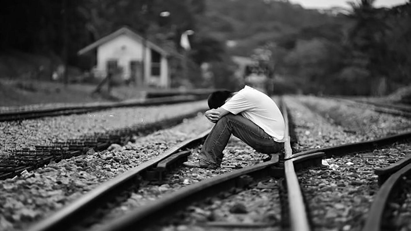 alone live wallpaper,track,transport,black and white,railway,photography