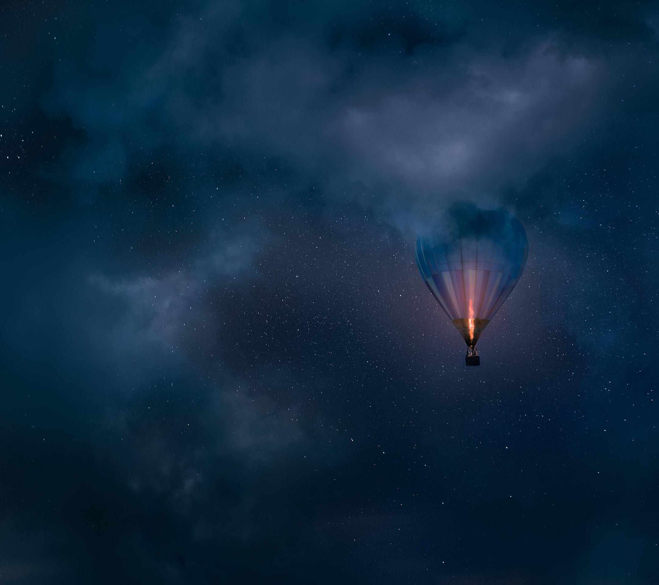 tapete nokia android,himmel,heißluftballon fahren,heißluftballon,atmosphäre,blau