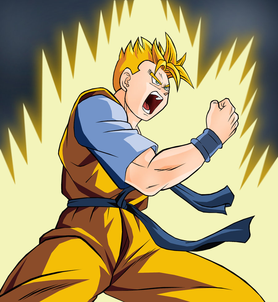 zukünftige gohan tapete,karikatur,anime,dragon ball,animierter cartoon,illustration