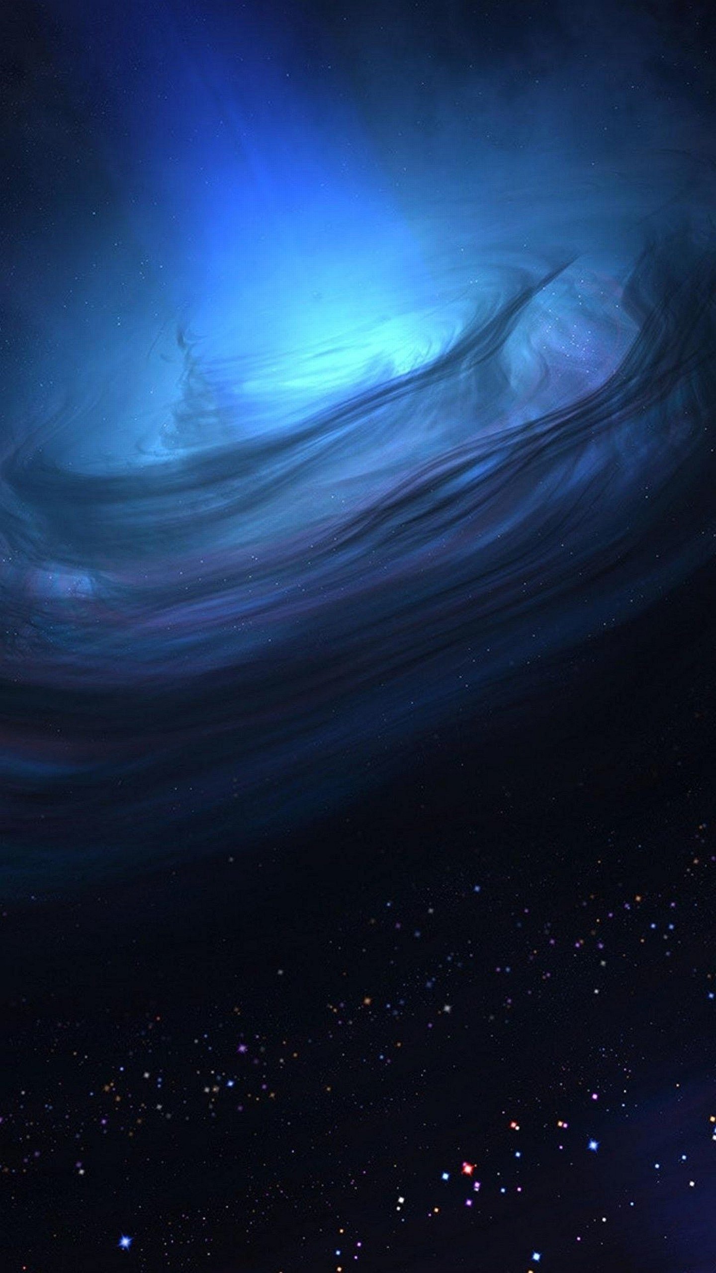 銀河壁紙hd android,空,雰囲気,青い,スペース,地平線