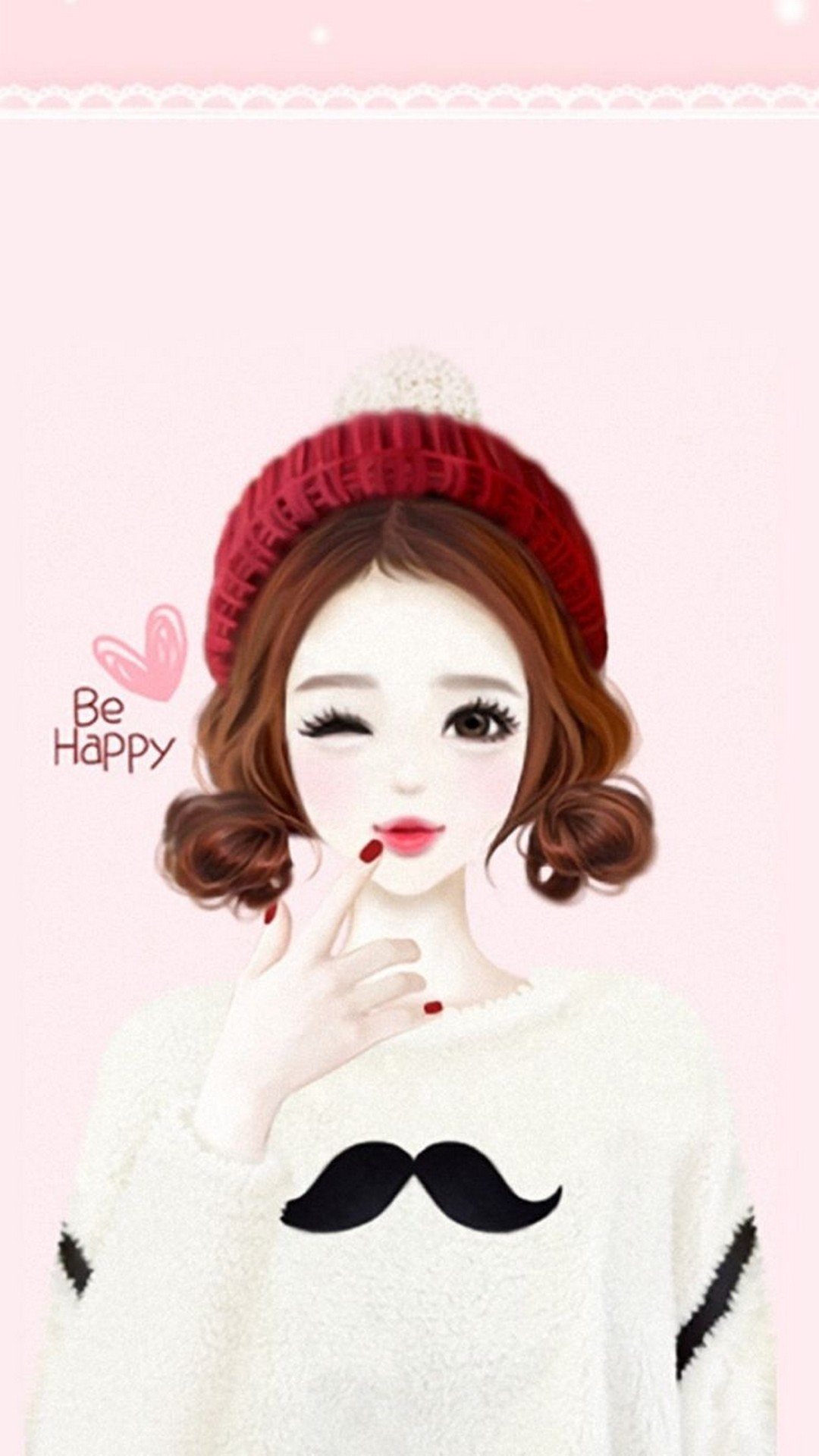 cute girl wallpaper hd para android,cabello,blanco,ropa,gorro,labio