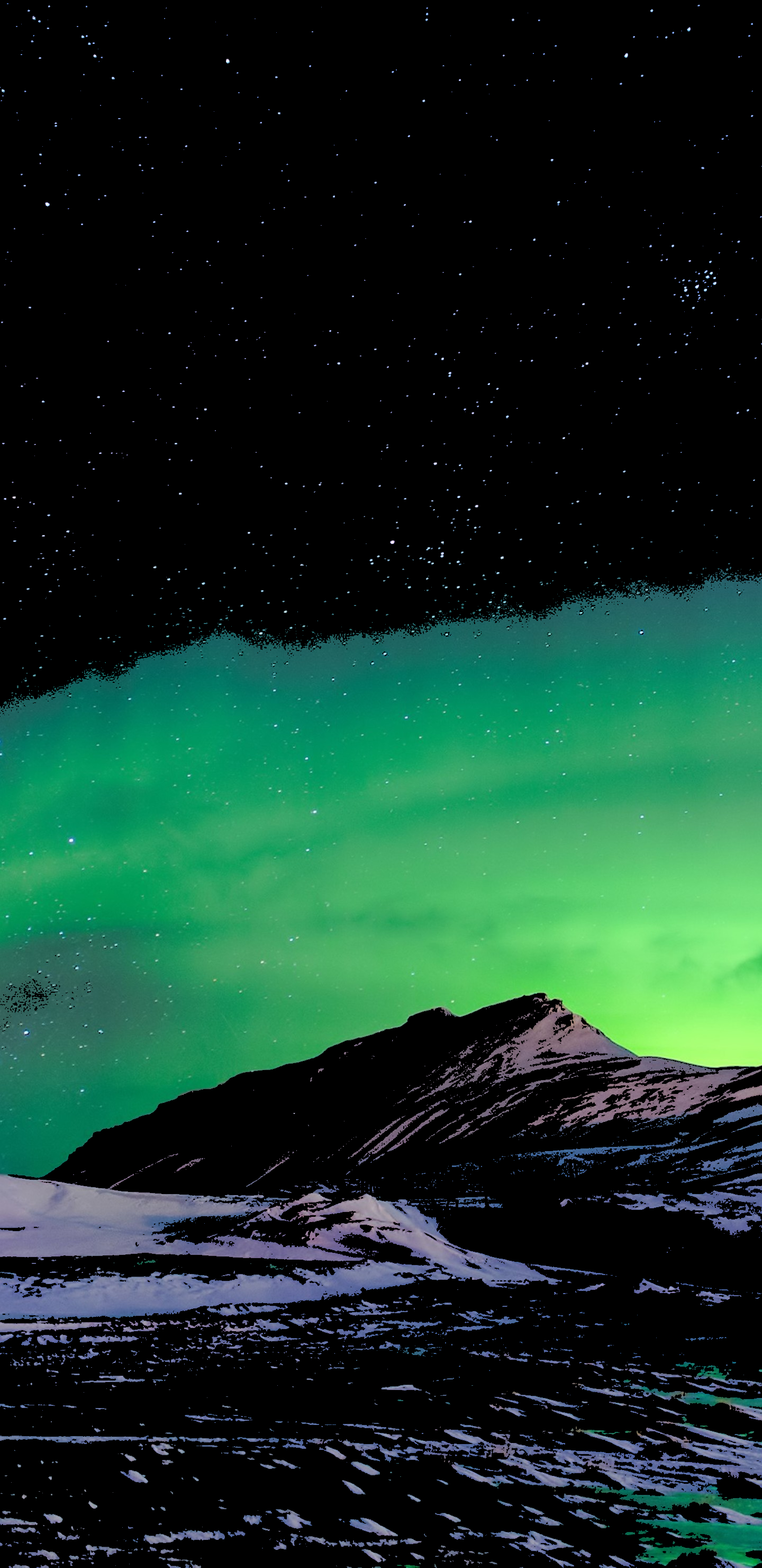 Oled Wallpaper Phone Sky Nature Atmosphere Aurora Wave Wallpaperuse