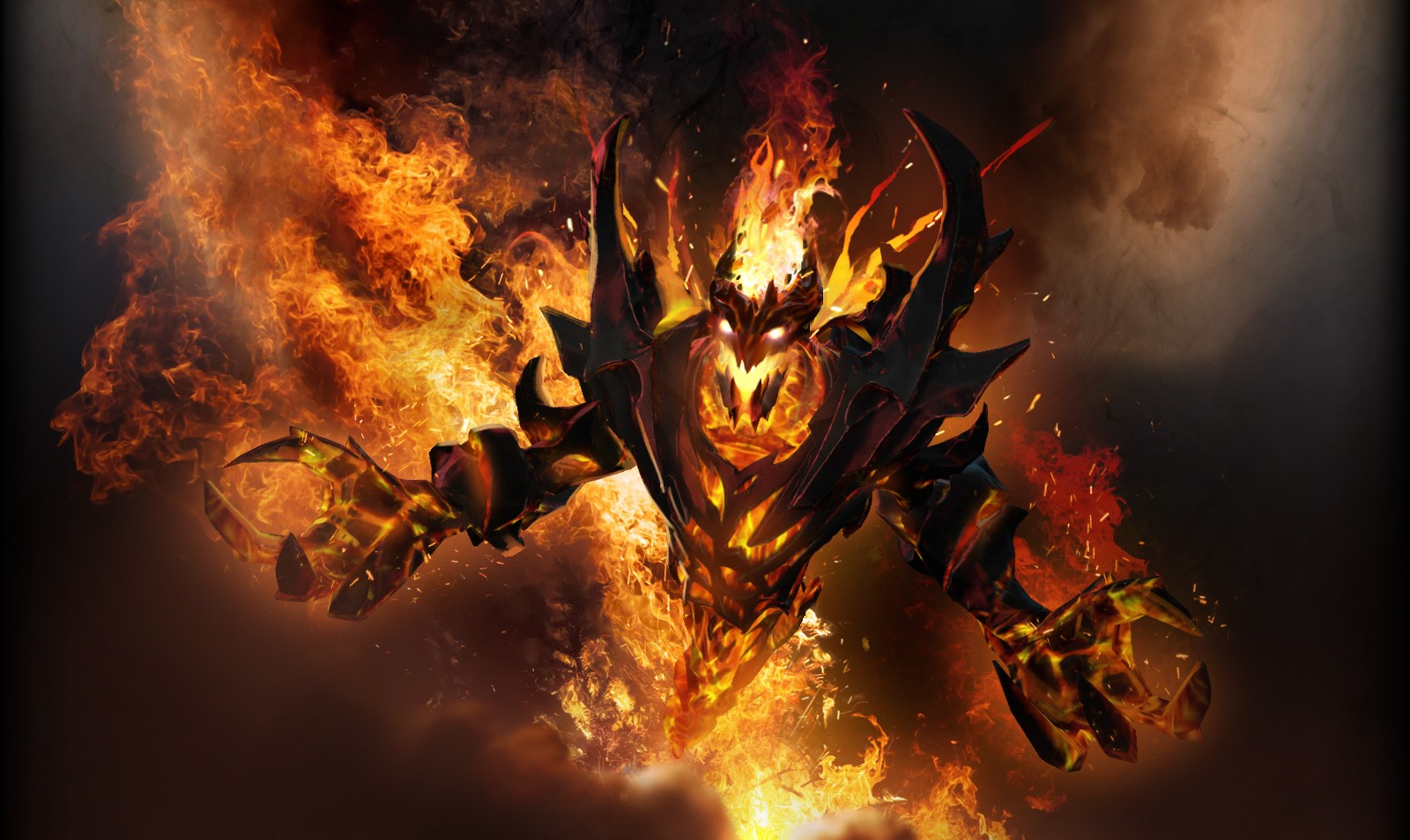 nevermore wallpaper,demon,flame,fictional character,cg artwork,games