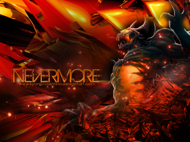 nevermore fond d'écran,jeu d'aventure d'action,oeuvre de cg,orange,démon,conception graphique