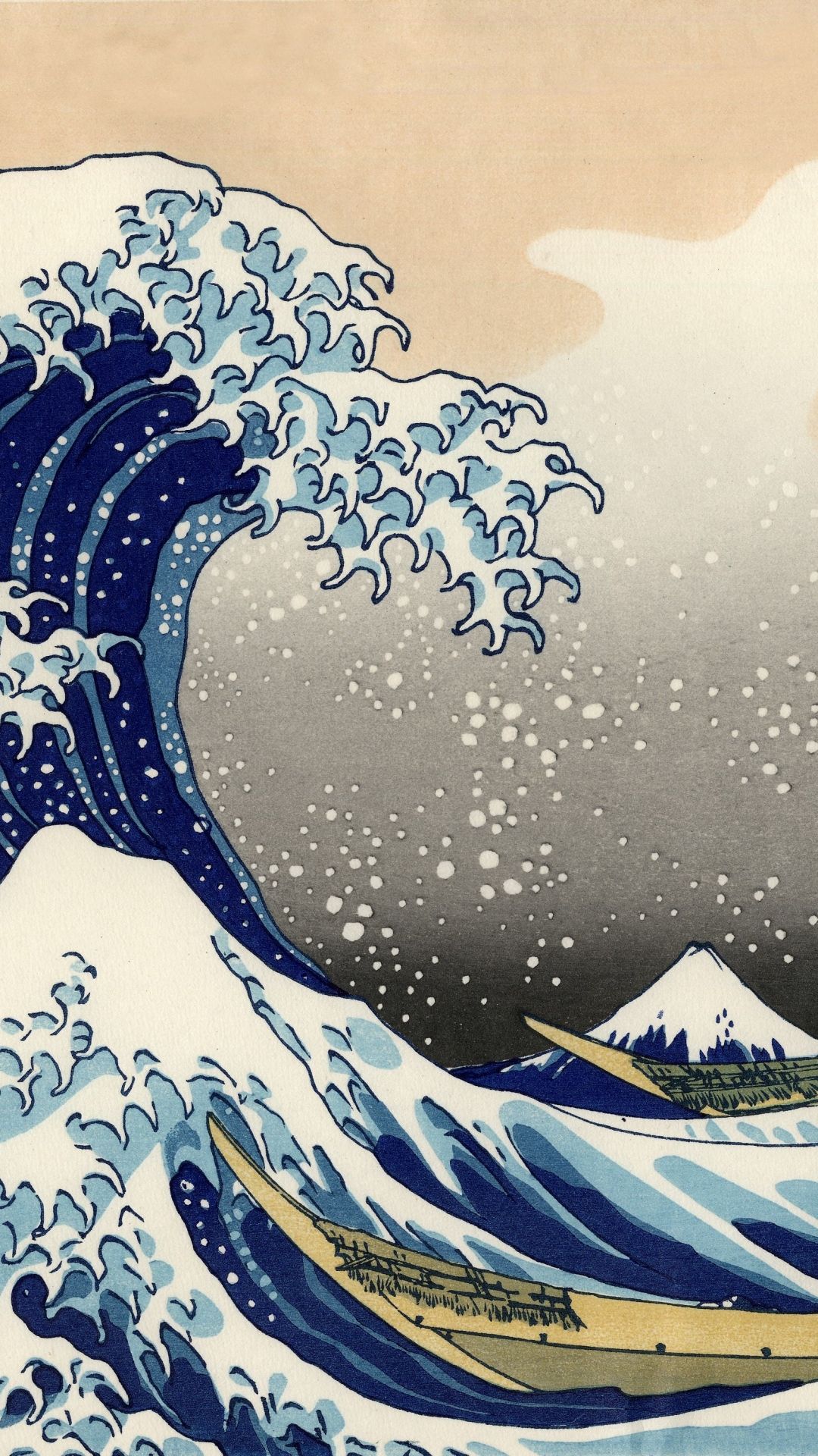 fond d'écran de téléphone japon,l'eau,bleu,vague,vague de vent,illustration