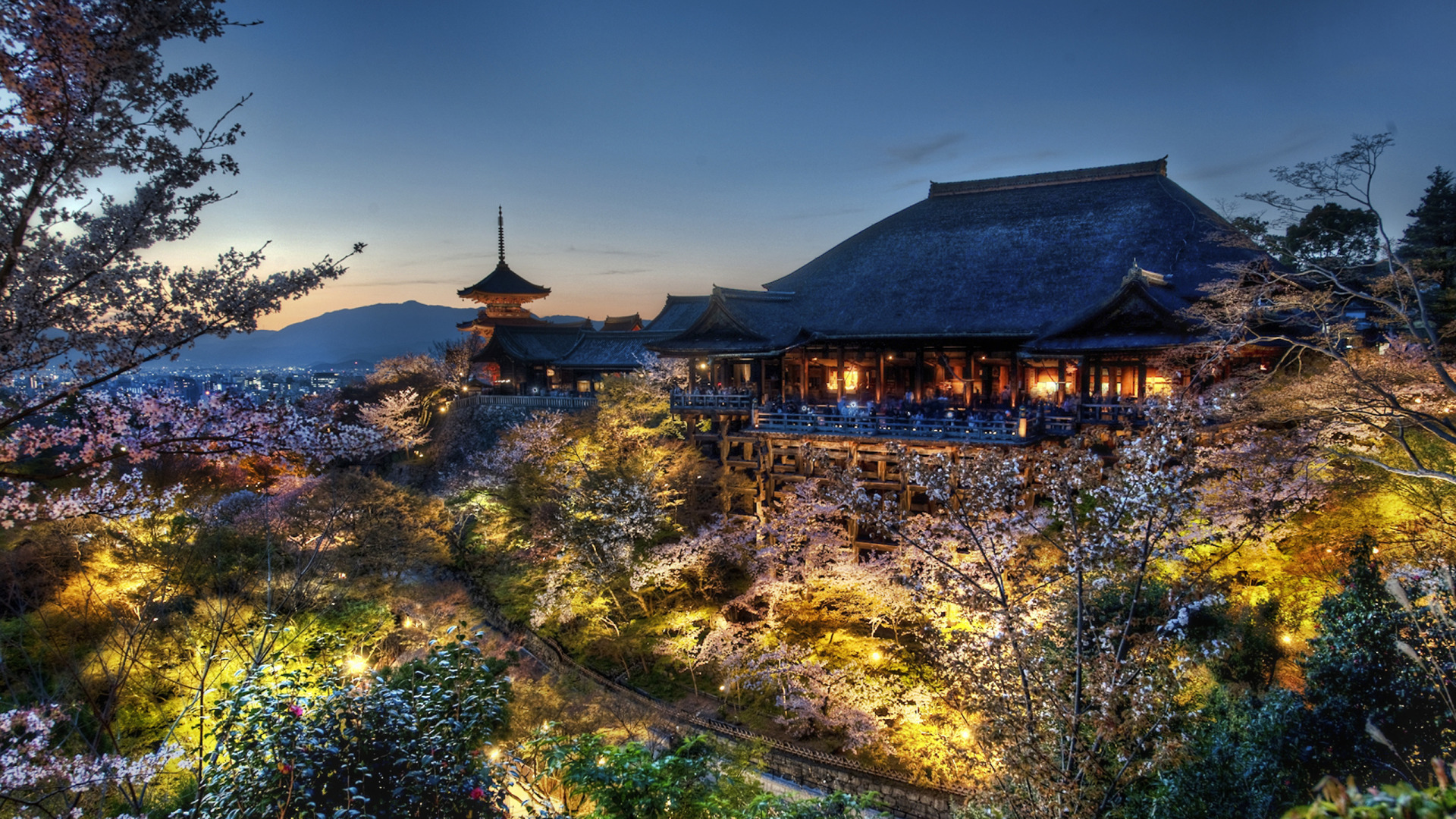 japan wallpaper 1920x1080,nature,sky,natural landscape,architecture,tree