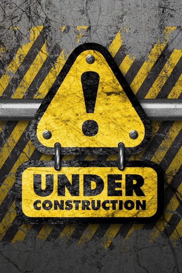 wallpaper under construction,yellow,sign,font,logo,signage