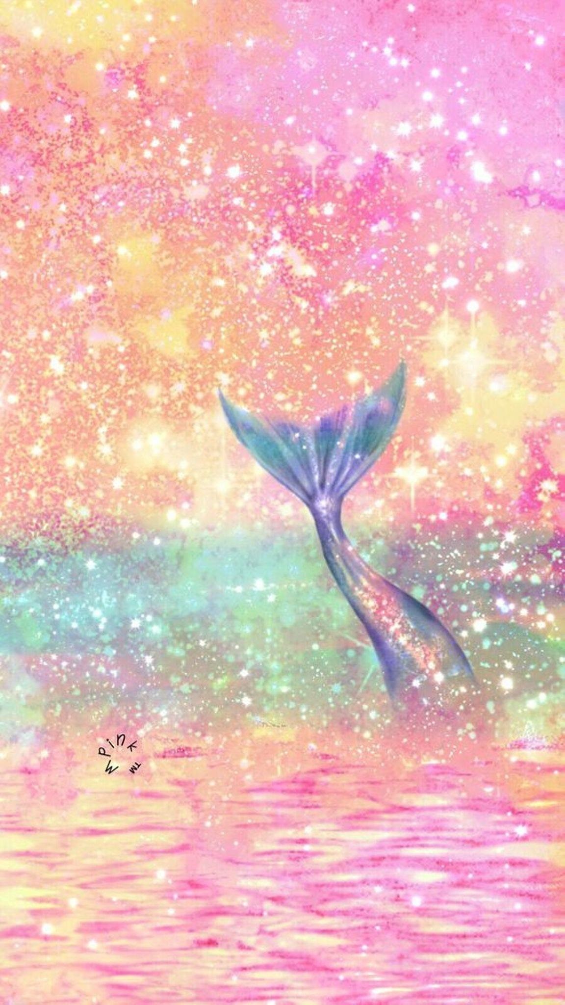 fondo de pantalla de sirena para iphone,rosado,púrpura,cielo,planta,ilustración