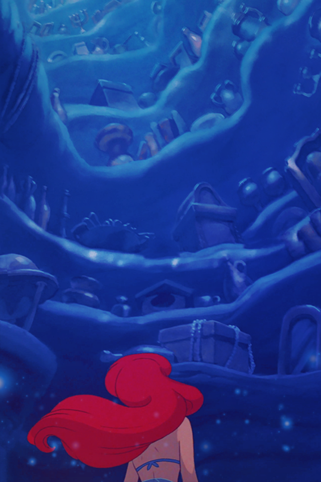 mermaid wallpaper for iphone,blue,water,red,organism,illustration