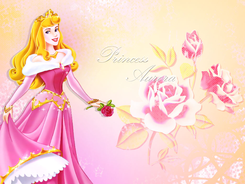 fond d'écran princesse aurore,rose,dessin animé,illustration,personnage fictif,plante