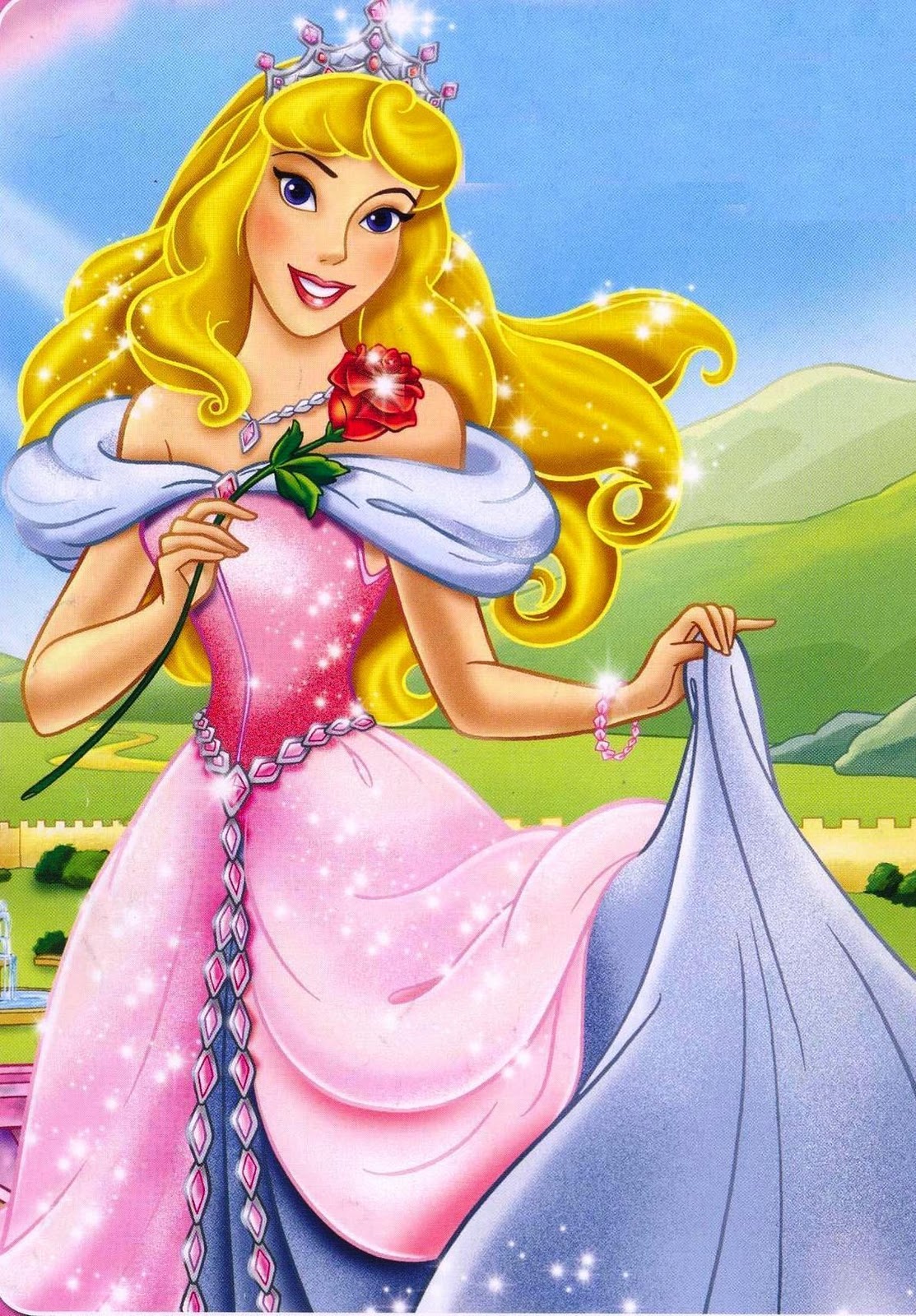 princess aurora wallpaper,cartoon,animated cartoon,cg artwork,fictional character,anime