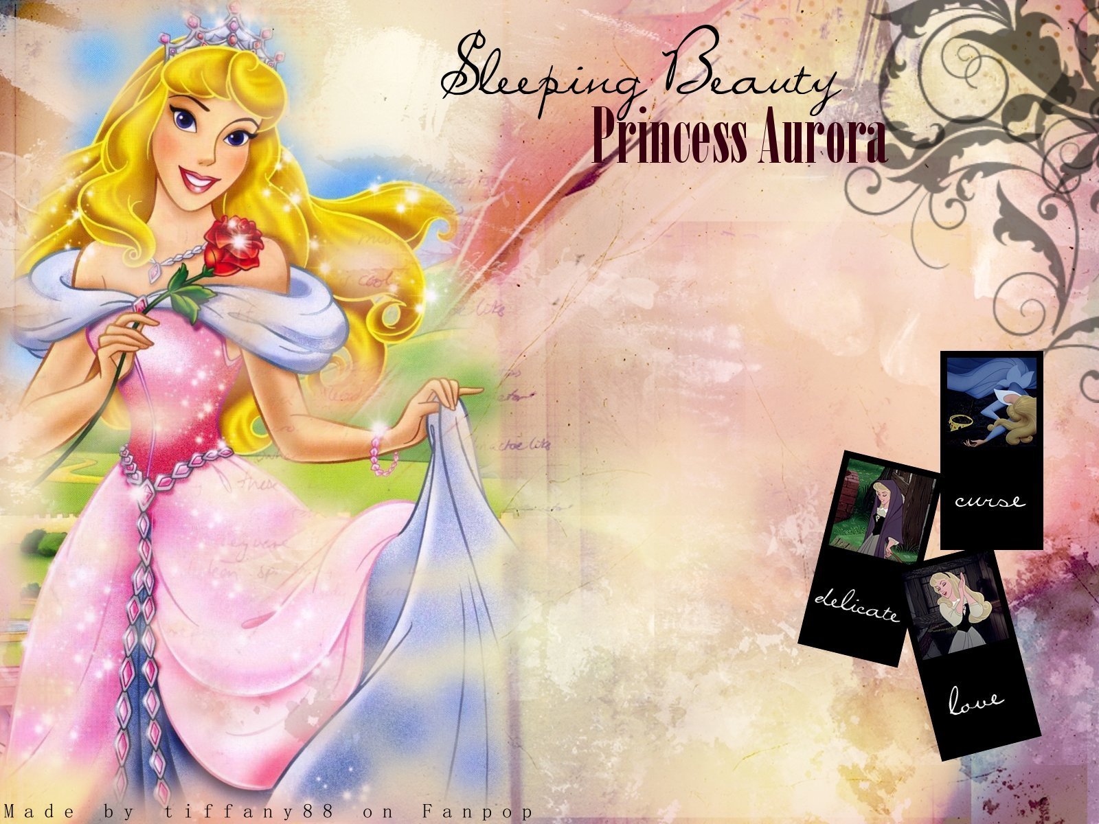 princess aurora wallpaper,cg artwork,cartoon,fictional character,games,illustration