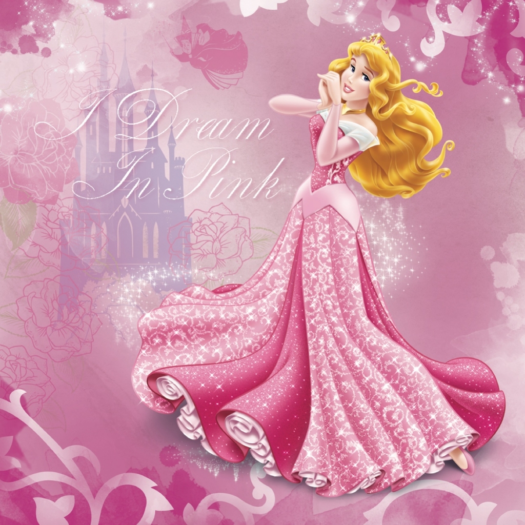 carta da parati principessa aurora,rosa,cartone animato,bambola,barbie,illustrazione