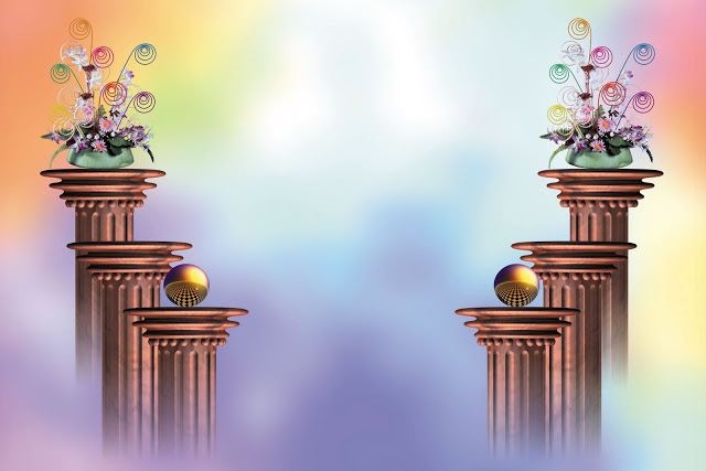 photoshop studio background wallpaper,flowerpot,column,illustration,architecture,arch