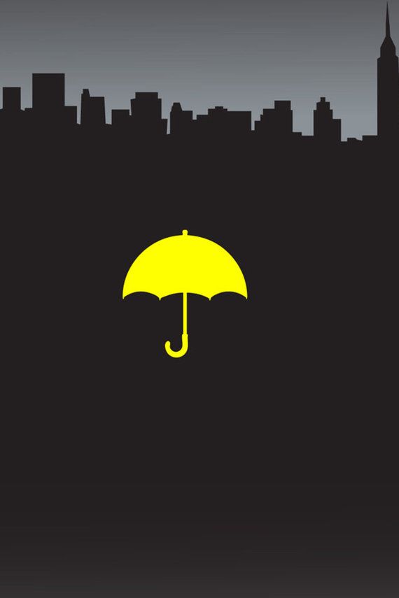 노란 우산 벽지,우산,낙하산,노랑,하늘,삽화
