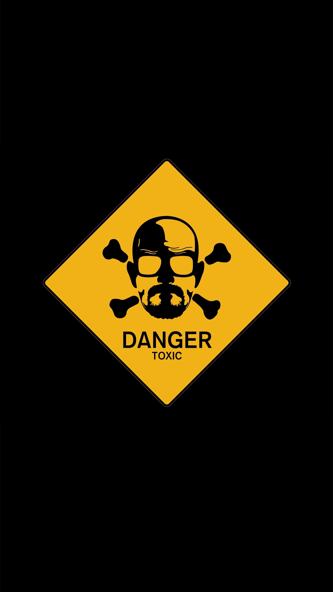 danger wallpaper hd for mobile,yellow,logo,sign,skull,font