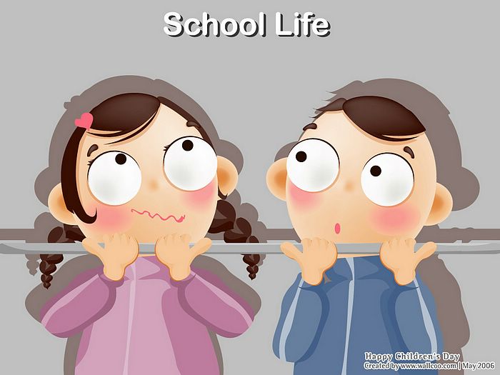 school life wallpaper,cartoon,animated cartoon,nose,animation,cheek