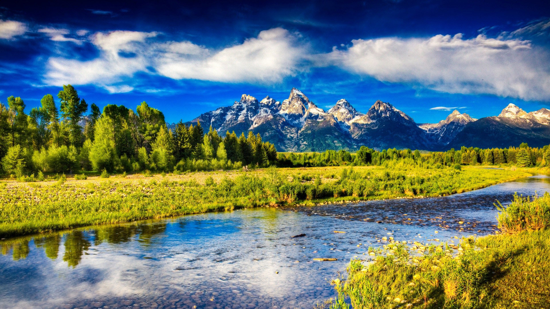 fluss live wallpaper,natürliche landschaft,natur,berg,himmel,betrachtung