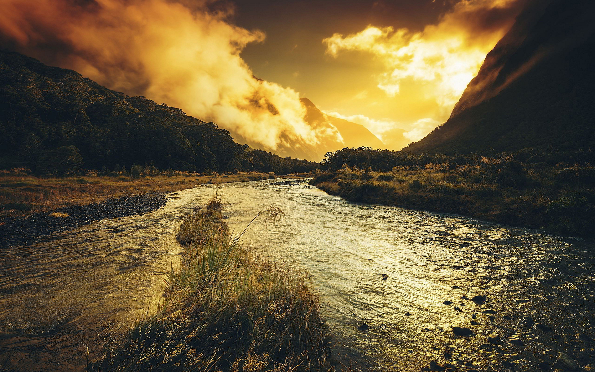 fiume live wallpaper,cielo,natura,nube,paesaggio naturale,mare