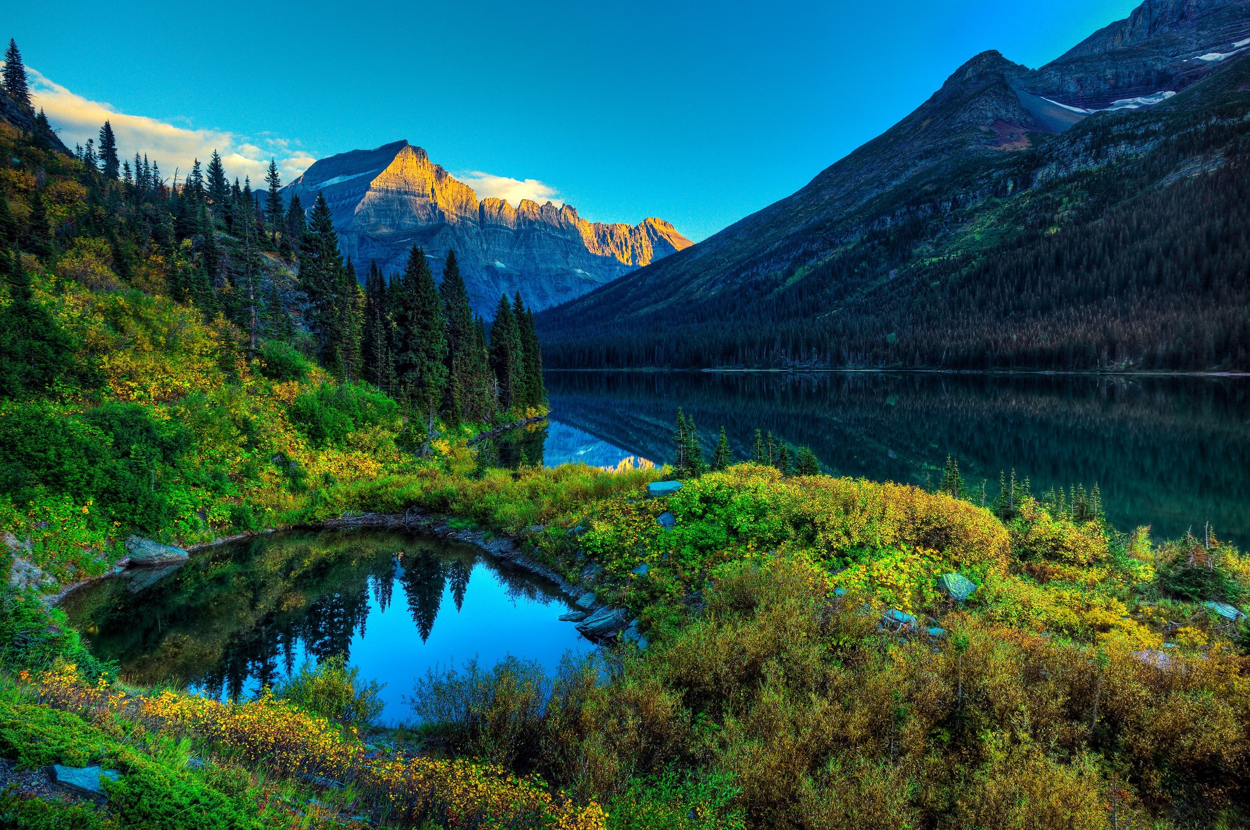 fond d'écran de rivière de montagne,paysage naturel,la nature,montagne,réflexion,ciel