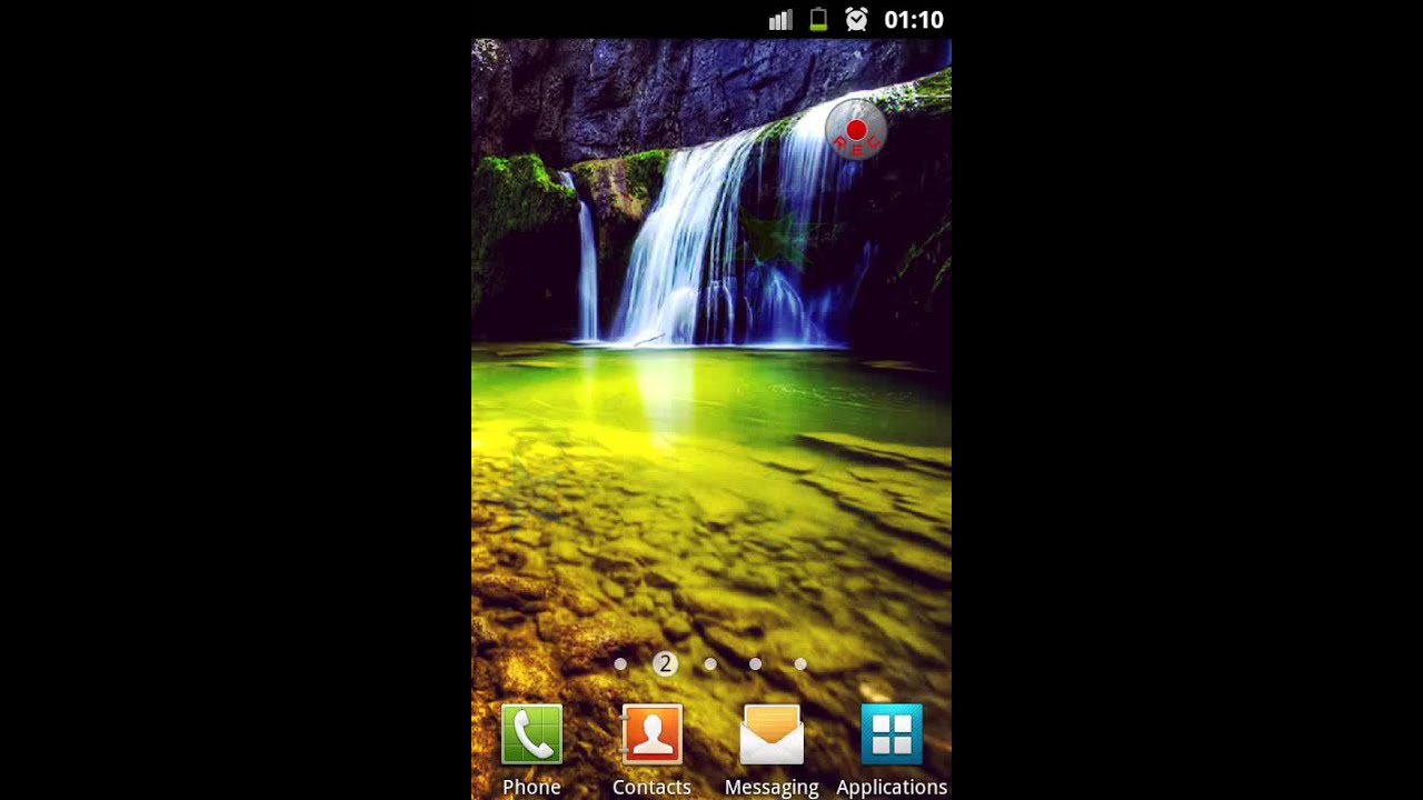 cascata live wallpaper hd,natura,paesaggio naturale,immagine dello schermo,tecnologia,font