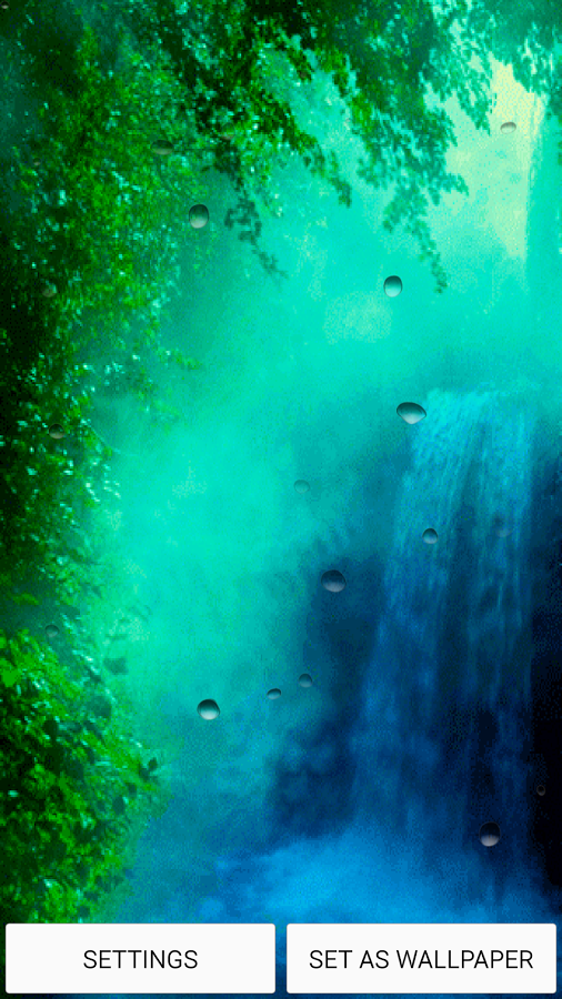 wasserfall live wallpaper hd,grün,natur,wasser,blau,aqua