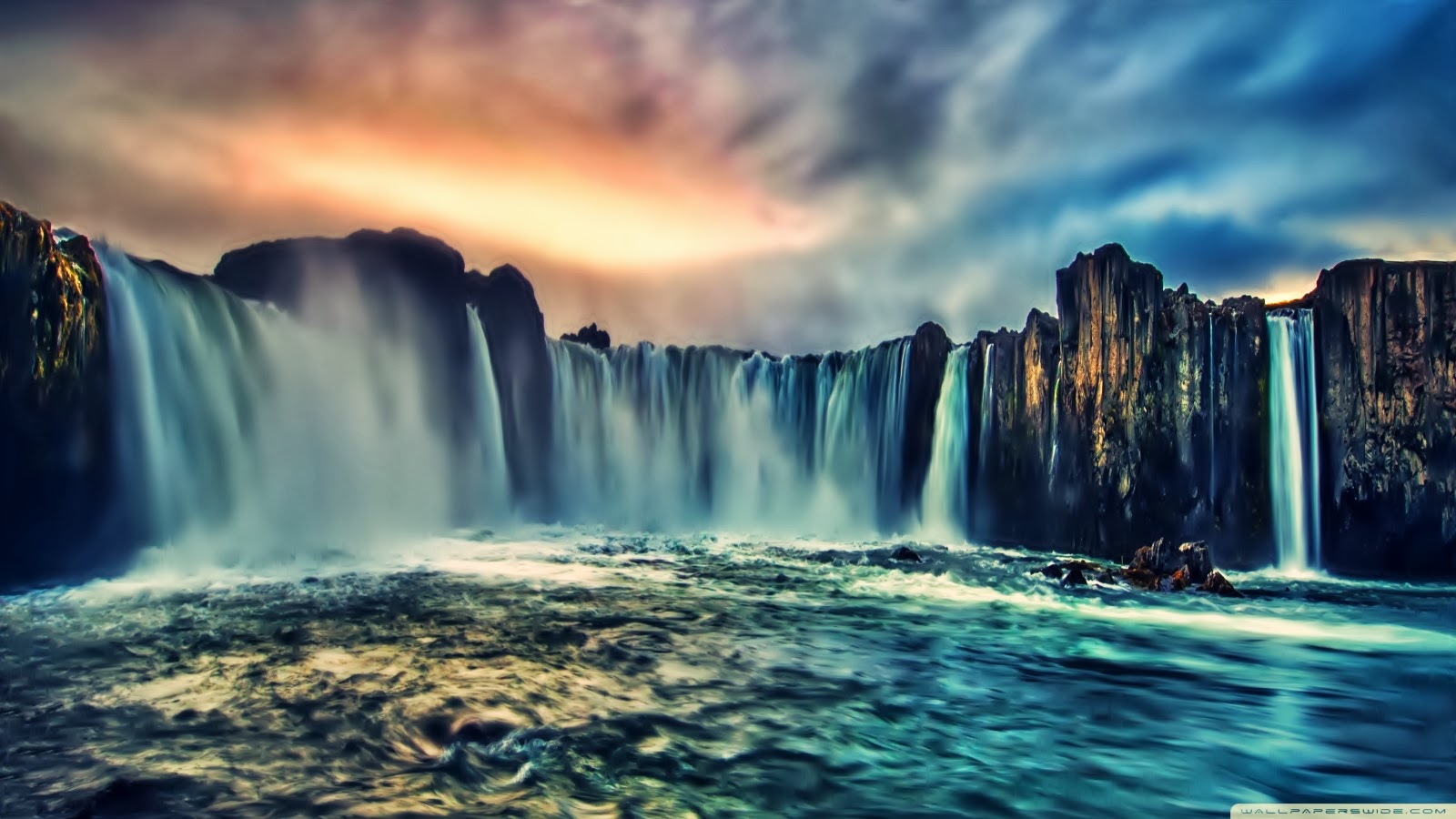 wasserfall live wallpaper hd,wasserfall,wasservorräte,gewässer,natürliche landschaft,natur