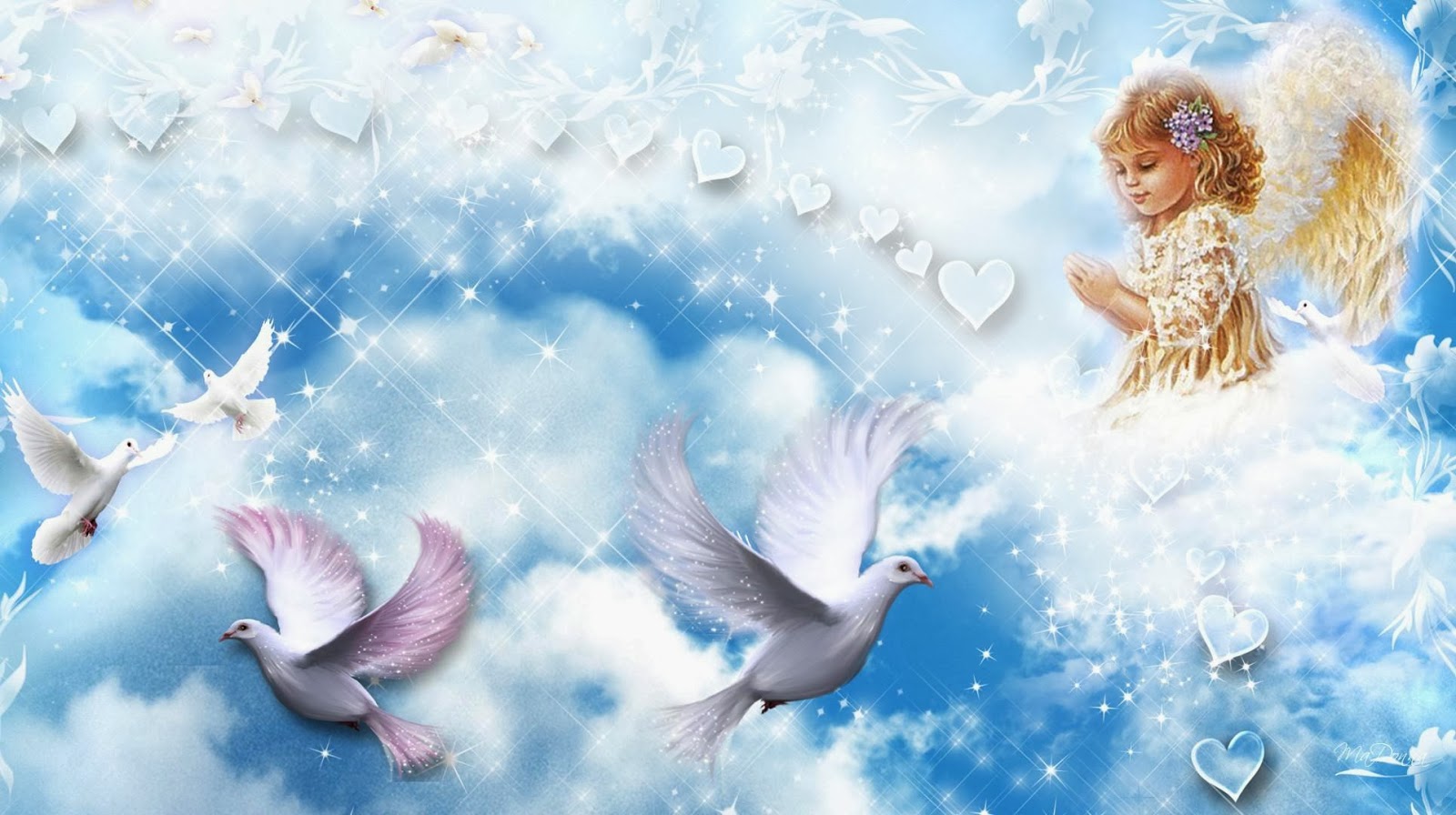 baby live wallpaper hd,himmel,tauben und tauben,illustration,felsentaube,vogel