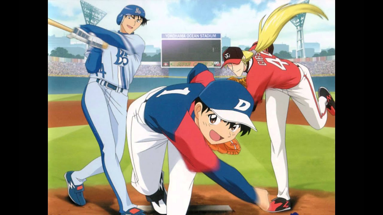 fond d'écran majeur,joueur de baseball,dessin animé,dessin animé,uniforme de baseball,base ball