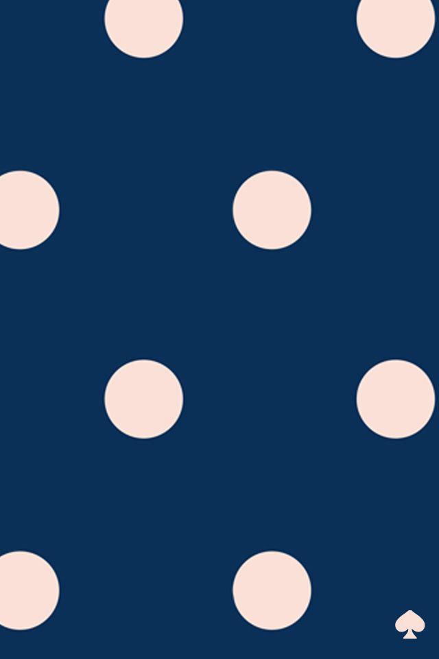 Kate Spade Phone Wallpaper Pattern Blue Polka Dot Design Circle Wallpaperuse