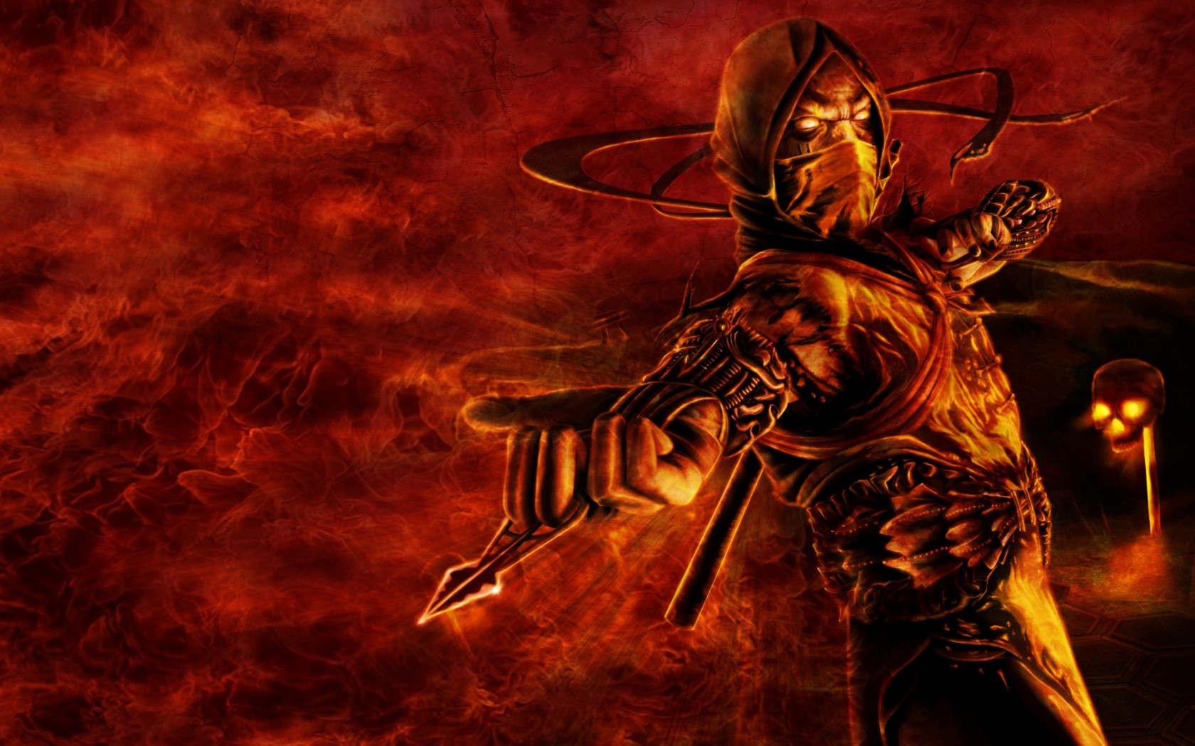 scorpion mk wallpaper,cg artwork,demon,fictional character,mythology,supernatural creature