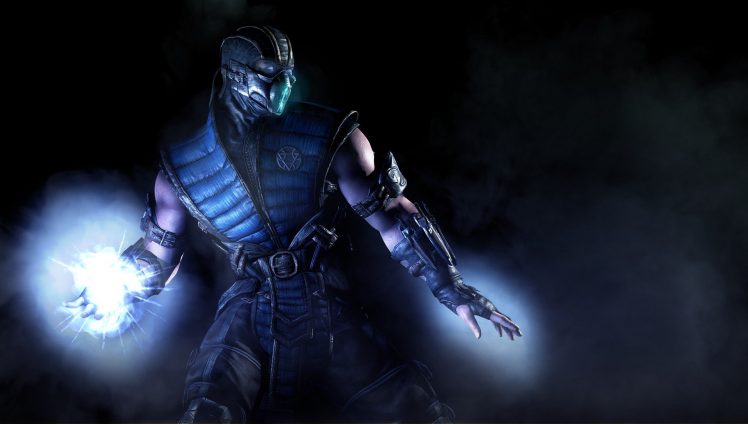 mortal kombat sub zero wallpaper,darkness,action figure,fictional character,supervillain,cg artwork